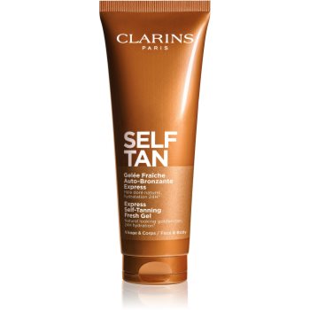 Clarins Self Tan Express Self-Tanning Fresh Gel gel autobronzant cu efect de hidratare - imagine 2